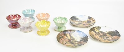 Lot 2598 - BESWICK, six floral moulded sundae dishes and...