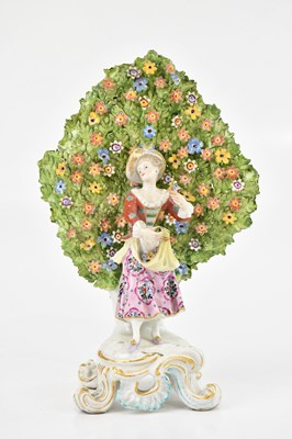 Lot 2417 - SAMPSON; a porcelain bocage figure of a female...