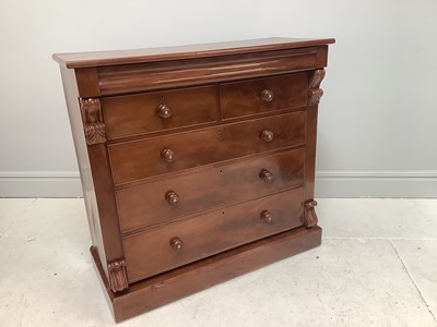 Lot 1205 - A 19th century Scottish mahogany chest with...