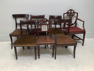 Lot 1264 - Three early 19th century mahogany dining...