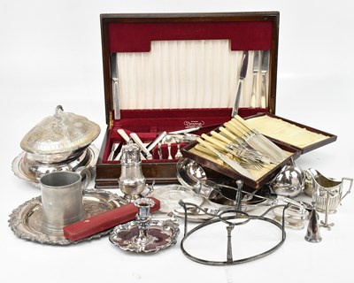 Lot 1598 - A collection of 19th century and later silver...
