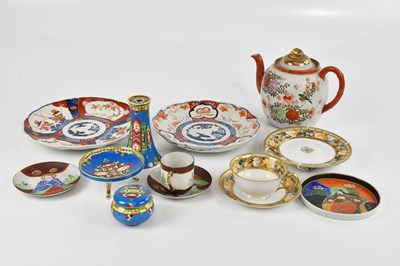 Lot 2355 - A collection of Japanese ceramics, including a...