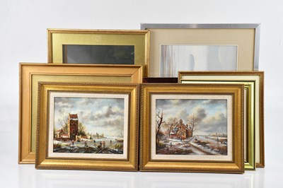 Lot 2251 - DUTCH SCHOOL, LATE 20TH CENTURY; pair of oils...