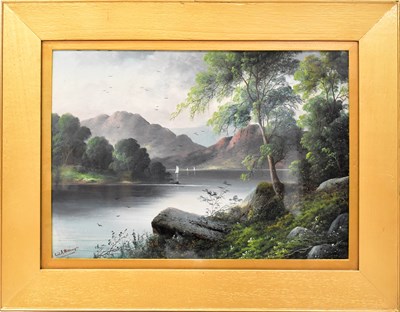 Lot 644 - CECIL ARNOLD WALLINGER (1856-1927); oil...