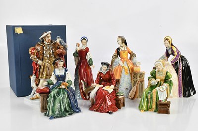 Lot 2409 - ROYAL DOULTON; a collection of seven figures...