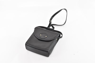 Lot 737 - MARK LAGERFELD; a black pebbled leather...