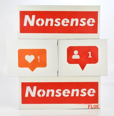 Lot 2327 - FLOK; spray paint stencil, a group of four,...