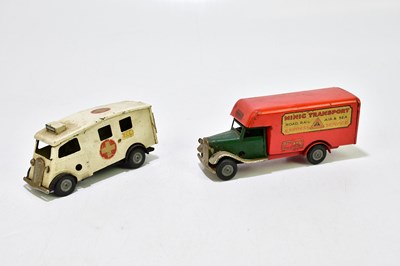 Lot 143 - TRI-ANG; a clockwork tinplate 'Minic Transport'...