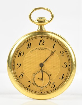 Lot 504 - VACHERON & CONSTANTIN; an 18ct gold crown wind...