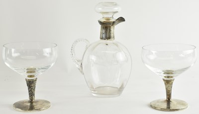 Lot 1120 - A late Victorian hallmarked silver mounted...