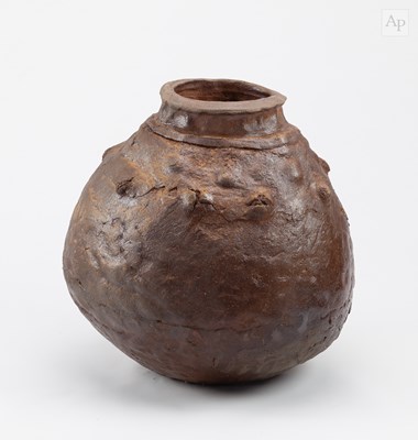Lot 107 - CHARLES BOUND (born 1939); a lugged wood fired...