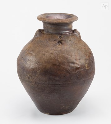Lot 110 - CHARLES BOUND (born 1939); a lugged wood fired...