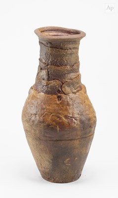 Lot 114 - CHARLES BOUND (born 1939); a tall lugged wood...