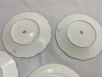 Lot 274 - ROYAL WORCESTER; three cabinet plates...