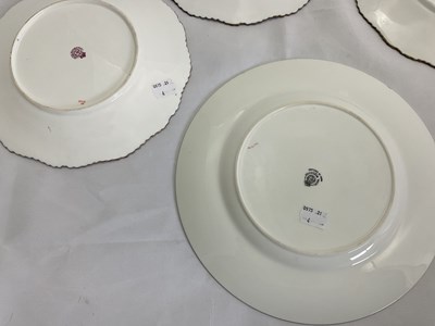 Lot 274 - ROYAL WORCESTER; three cabinet plates...