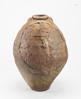 Lot 117 - CHARLES BOUND (born 1939); a tall lugged wood...