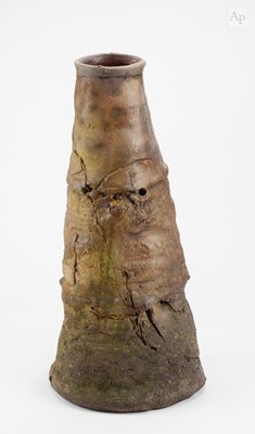 Lot 119 - CHARLES BOUND (born 1939); a tall tapered wood...
