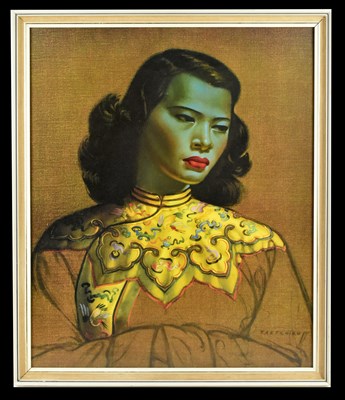 Lot 1393 - AFTER VLADIMIR TRETCHIKOFF; a print, Chinese Girl