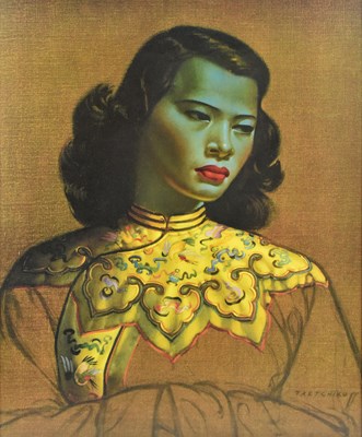 Lot 1393 - AFTER VLADIMIR TRETCHIKOFF; a print, Chinese Girl