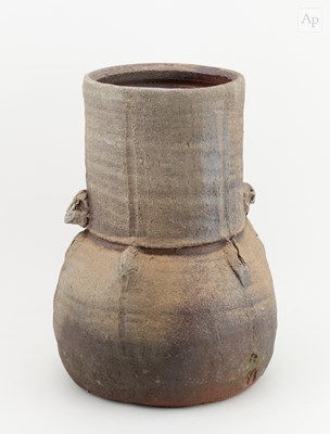 Lot 111 - CHARLES BOUND (born 1939); a lugged wood fired...