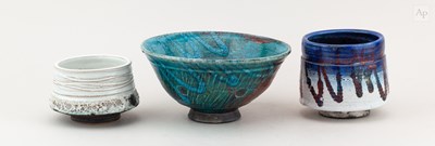Lot 622 - SHAUN HALL (born 1971); a raku bowl covered in...