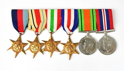 Lot 924 - A WWII medal group comprising the War Medal,...