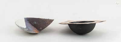 Lot 135 - CLARE CONRAD (born 1948); two stoneware bowl...