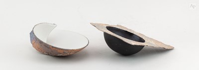 Lot 135 - CLARE CONRAD (born 1948); two stoneware bowl...