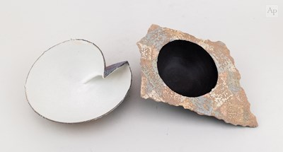 Lot 135 - CLARE CONRAD (born 1948); two stoneware bowl...
