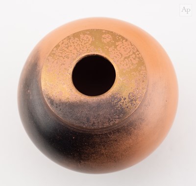 Lot 31 - ANNE JAMES (born 1937); a raku bowl with...
