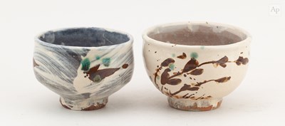 Lot 306 - JIM MALONE (born 1946); two stoneware chawan...