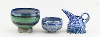 Lot 278 - JANE HAMLYN (born 1940); a salt glazed...
