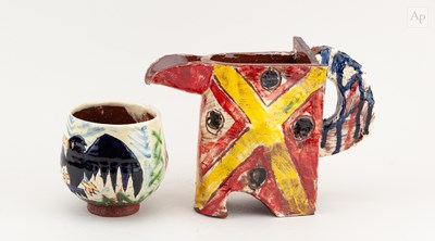 Lot 67 - BEN FOSKER (born 1960); a slip decorated...