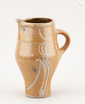 Lot 431 - MICHAEL CASSON (1925-2003); a salt glazed jug...