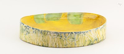 Lot 30 - ANNA LAMBERT (born 1957); an oval earthenware...
