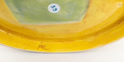 Lot 30 - ANNA LAMBERT (born 1957); an oval earthenware...