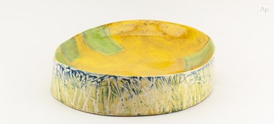 Lot 30 - ANNA LAMBERT (born 1957); an oval earthenware...