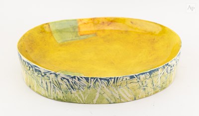 Lot 30 - ANNA LAMBERT (born 1957); an oval earthenware...