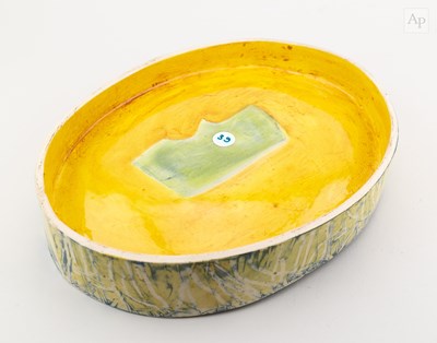 Lot 30 - ANNA LAMBERT (born 1957); an oval earthenware...