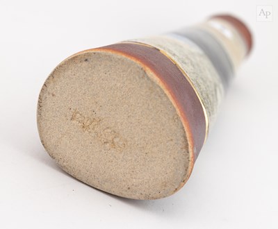Lot 32 - ANNIE D' OREFICE; a tall stoneware bottle and...