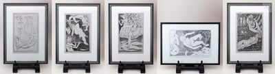 Lot 216 - ERIC JAMES MELLON (1925-2014); five monotypes...