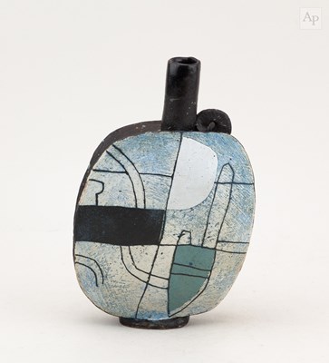 Lot 327 - JOHN MALTBY (1936-2020); a stoneware flask...