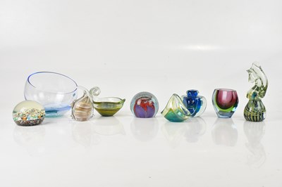 Lot 2403 - A Caithness glass bowl, five paperweights...
