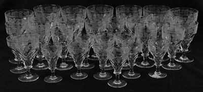 Lot 2374 - TUDOR; a part suite of grape and vine drinking...