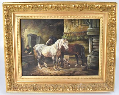 Lot 750 - IN THE MANNER OF JOHN FREDERICK HERRING; oil...