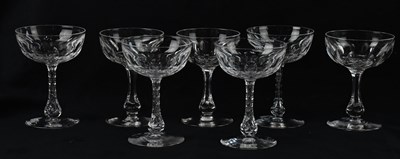 Lot 2402 - Seven champagne coupes (7).