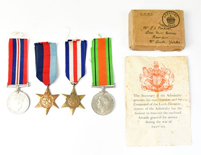Lot 925 - A WWII medal group comprising the War Medal,...