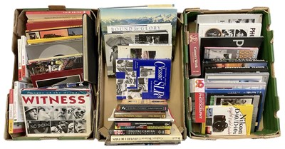 Lot 467 - Three boxes of assorted photography and camera...