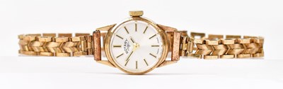 Lot 1592 - ROTARY; a 9ct gold ladies' wristwatch, THE...