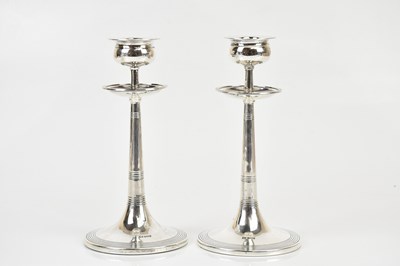 Lot 2027 - WALKER & HALL; a pair of George V hallmarked...